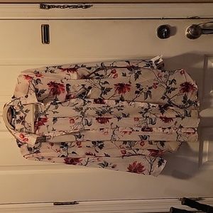 Button Down Sheer Blouse